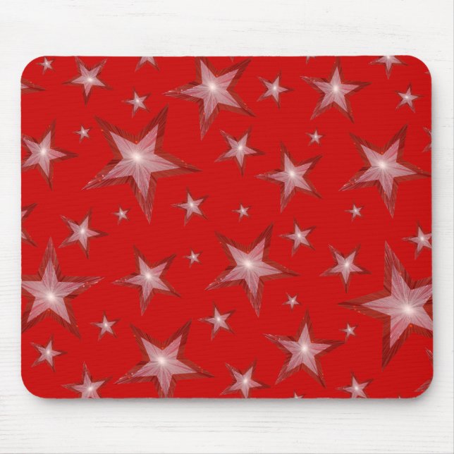 Alfombrilla De Ratón Estrellas rojas (Frente)