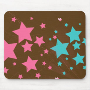 Alfombrilla De Ratón Estrellas rosa y azul expreso - mousepad