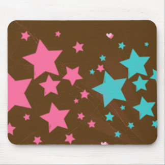 Alfombrilla De Ratón Estrellas rosa y azul expreso - mousepad