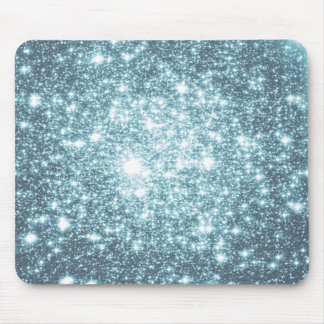 Alfombrilla De Ratón Estrellas verde azuladas (Frente)
