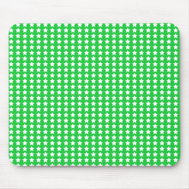 Alfombrilla De Ratón Estrellas verdes (Frente)