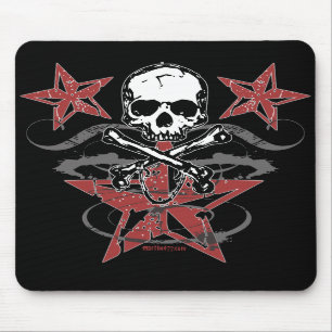 Alfombrilla De Ratón Estrellas y cráneo Mousepad
