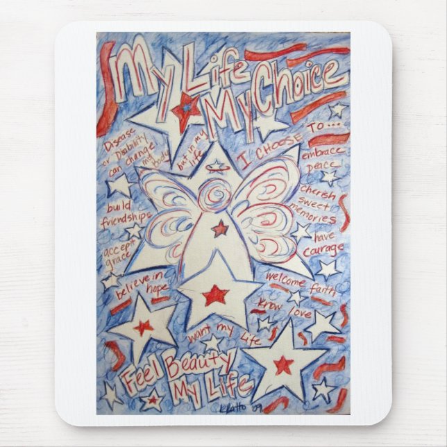 Alfombrilla De Ratón Estrellas y tiras Mousepad (Frente)
