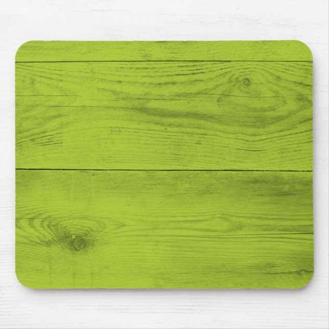 Alfombrilla De Ratón Estructura de madera verde brillante como textura  (Frente)
