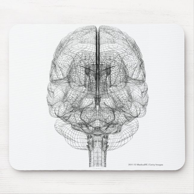 Alfombrilla De Ratón Estructura del cerebro (Frente)