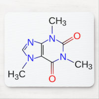 Estructura química Mousepad del cafeína