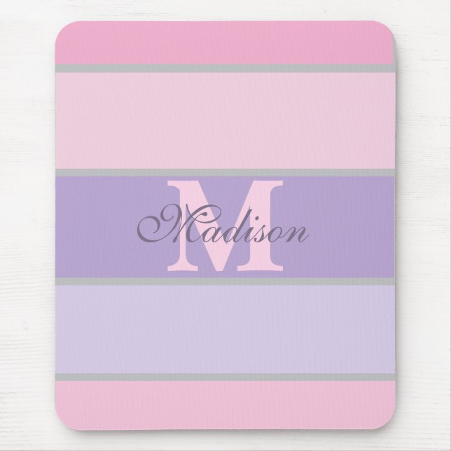 Alfombrilla De Ratón estuche para iPhone rosa y púrpura pastel / iPad (Frente)