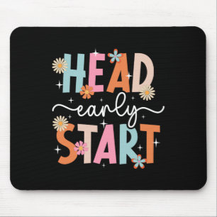 Alfombrilla De Ratón Estudiante de Early Head Start Primer Día De Head