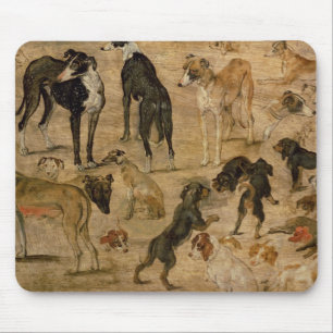 Alfombrilla De Ratón Estudio de perros, 1616