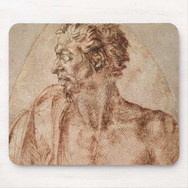 Alfombrilla De Ratón Estudio de principal y de hombros (Frente)