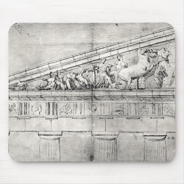 Alfombrilla De Ratón Estudio de un frontón del Parthenon (Frente)