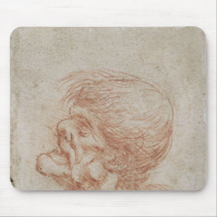 Alfombrilla De Ratón Estudio de un viejo hombre, c.1500-05 de la cabeza