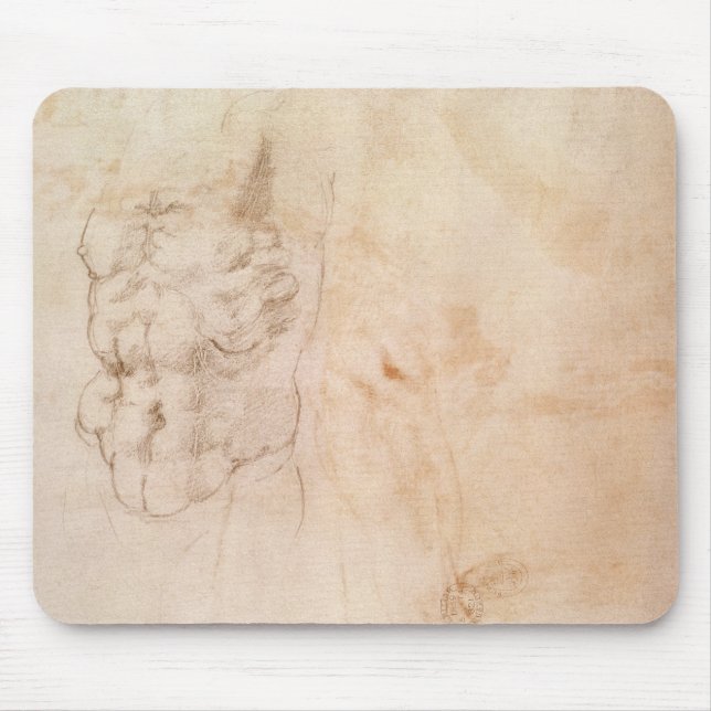 Alfombrilla De Ratón Estudio del torso (Frente)