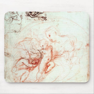 Alfombrilla De Ratón Estudio para Madonna Alba, c.1508-09