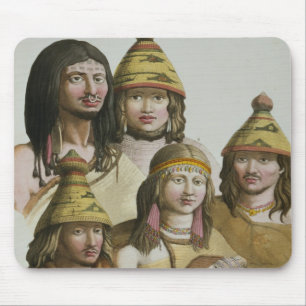 Alfombrilla De Ratón Estudios de los nativos americanos (litho del