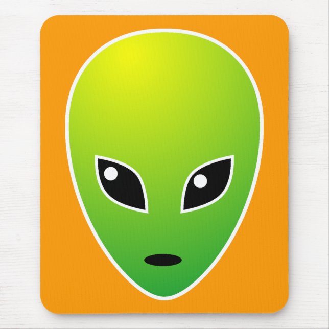 Alfombrilla De Ratón ET - en Naranja - Personalizado (Frente)