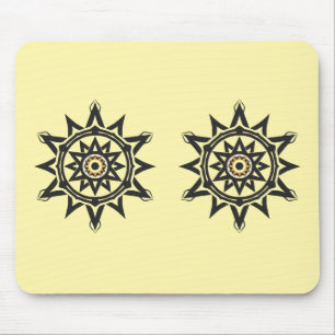 Alfombrilla De Ratón Eterna armonía Mandala — Geometría divina en oro