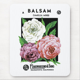 Alfombrilla De Ratón Etiqueta de paquete de semillas de Balsam