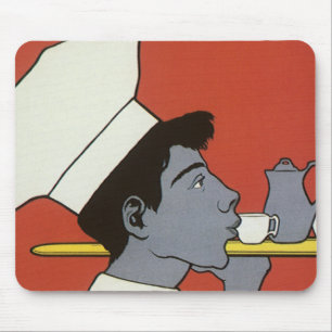 Alfombrilla De Ratón Etiqueta de producto vintage, Kakao de chocolate c