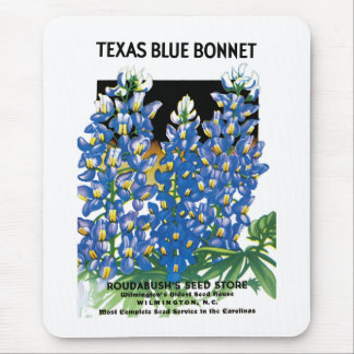 Alfombrilla De Ratón Etiqueta del paquete de semillas de Texas Blue Bon