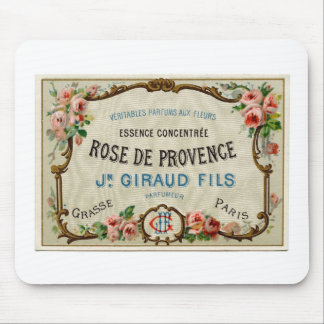 Alfombrilla De Ratón Etiqueta francesa vintage