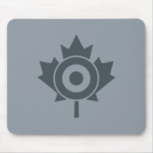 Alfombrilla De Ratón Etiqueta Mod de hoja de arce canadiense Roundel