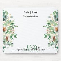 Eucalyptus Floral Greeneration Monograma Personali