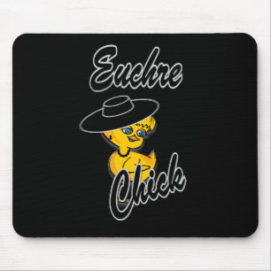 Alfombrilla De Ratón Euchre Chick #4