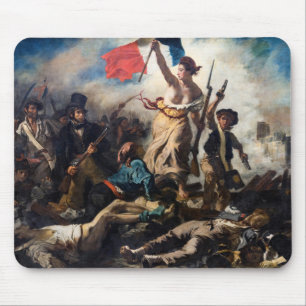 Alfombrilla De Ratón Eugene Delacroix - La Libertad Guiando al Pueblo