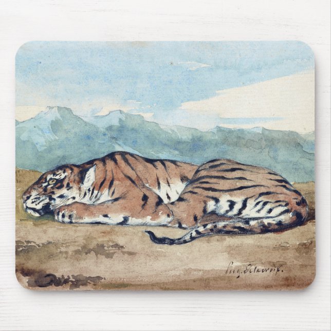 Alfombrilla De Ratón Eugène Delacroix Royal Tiger (Frente)