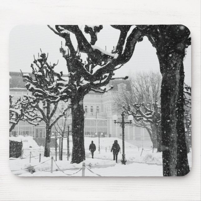 Alfombrilla De Ratón Europa, Austria, Salzburgo. Invierno, (Frente)