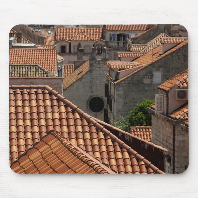 Alfombrilla De Ratón Europa, Croacia. Ciudad emparedada medieval de 2 (Frente)