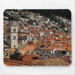 Alfombrilla De Ratón Europa, Croacia. Ciudad medieval amurallada de