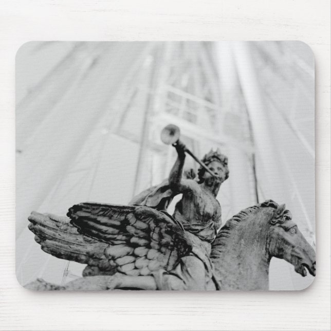 Alfombrilla De Ratón Europa, Francia, París. Estatua y noria, 2 (Frente)