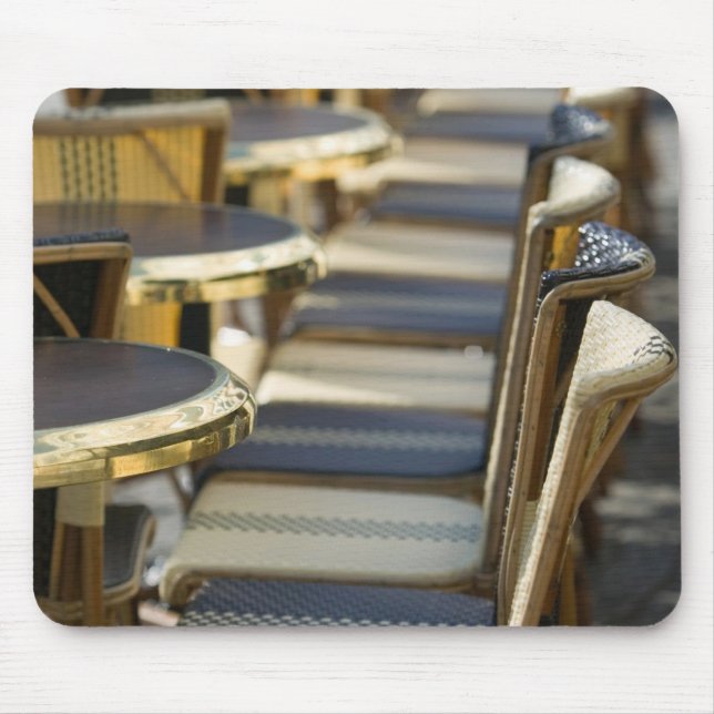 Alfombrilla De Ratón Europa, Francia, París, Estrasburgo: Mesas de café (Frente)