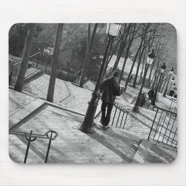 Alfombrilla De Ratón Europa, Francia, París, Montmartre: Mañana (Frente)