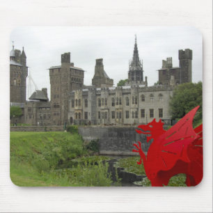 Alfombrilla De Ratón Europa, Gales, Cardiff. Castillo de Cardiff. Galés