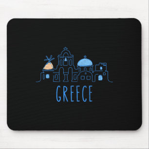Alfombrilla De Ratón Europa Grecia Atenas Santorini Vacaciones Sou
