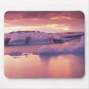 Alfombrilla De Ratón Europa, Islandia, laguna de Jökulsárlón