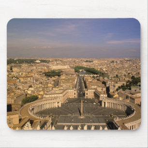 Alfombrilla De Ratón Europa, Italia, Roma, El Vaticano. Vista desde St.