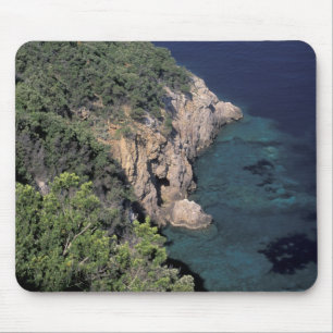 Alfombrilla De Ratón Europa, Italia, Toscana. Costa rocosa; Cala