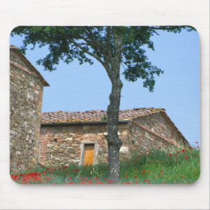 Alfombrilla De Ratón Europa, Italia, Toscana, villa abandonada en