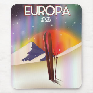 Alfombrilla De Ratón Europa - Luna de Júpiter Arte Espacial.