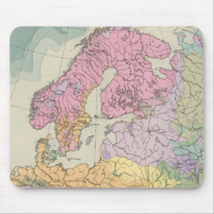 Alfombrilla De Ratón Europa - Mapa geológico de Europa