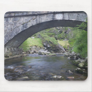 Alfombrilla De Ratón Europa, Noruega. Puente de piedra en ruta a Bergen