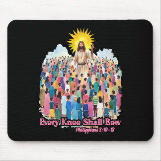 Alfombrilla De Ratón Every Knee Shall Bow Christian Easter Day 