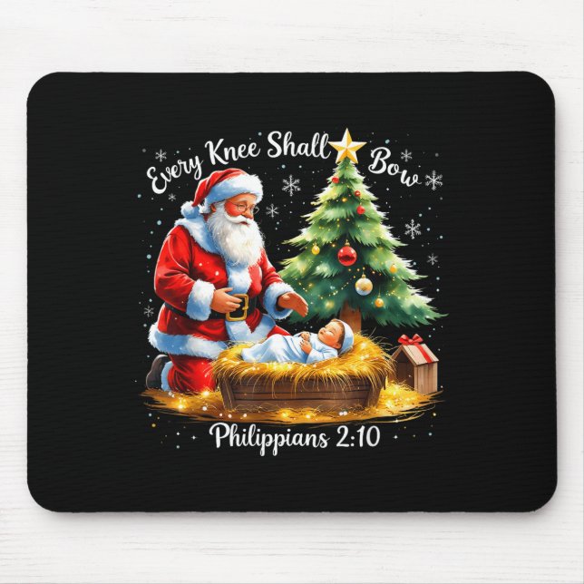 Alfombrilla De Ratón Every Knee Shall Bow Philipans 2_10 Christmas  (Frente)
