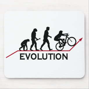 Alfombrilla De Ratón Evolución de la bici de montaña