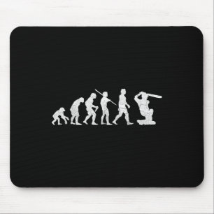 Alfombrilla De Ratón Evolución de la camiseta de cricket divertida rega