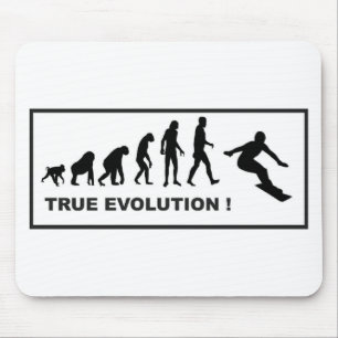 Alfombrilla De Ratón evolución de la snowboard